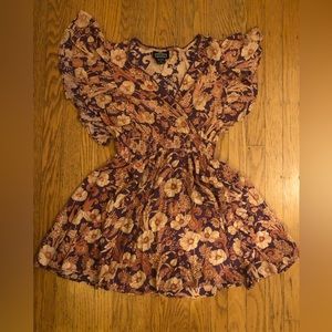 Women’s Angie Purple Floral Dress (S)